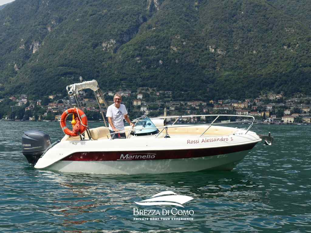 Alessandro Rossi , the Captain of Brezza di Como boat